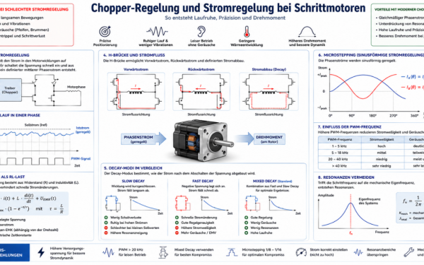 Chopper-Regelung und Stromregelung bei Schrittmotoren