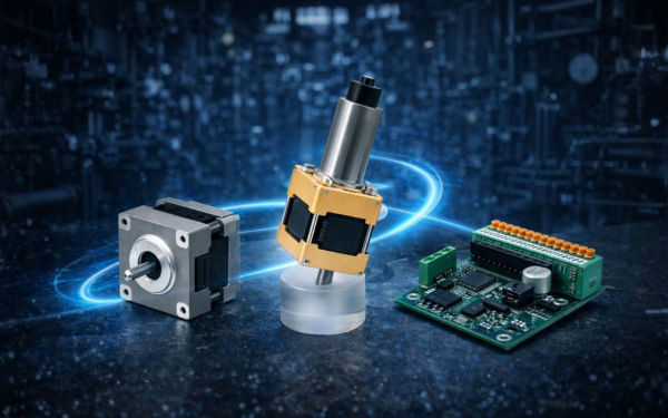 Kompakter Positionierantrieb für Maschinenbau ohne SPS | SmartStep Lösung