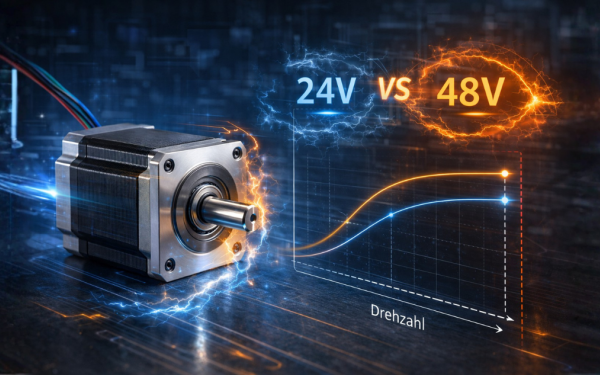 Schrittmotor Versorgungsspannung richtig wählen | Drehmoment und Dynamik optimieren
