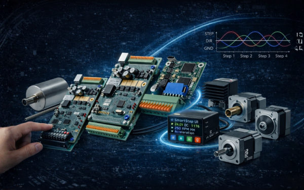 Schrittmotorsteuerung ohne Programmierung