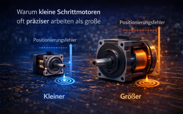 Warum kleine Schrittmotoren oft präziser arbeiten als große